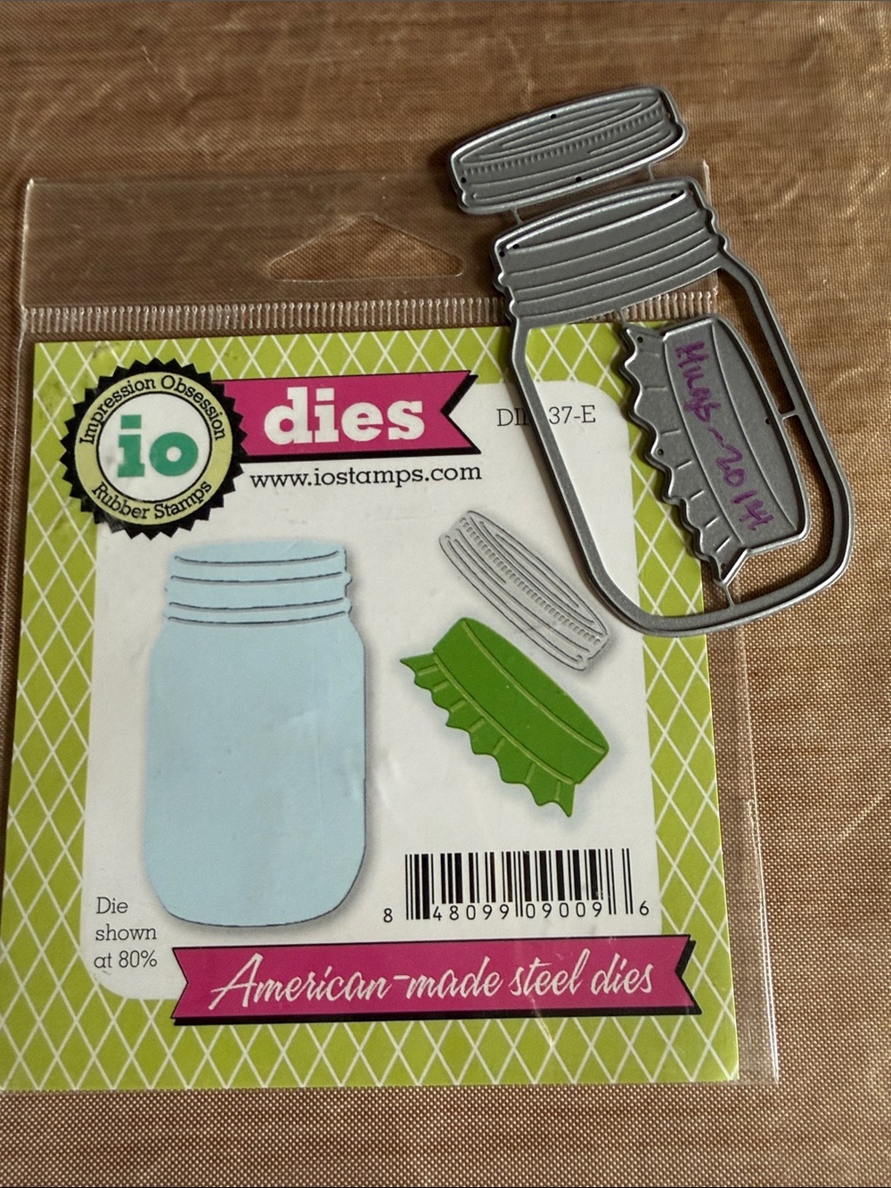 Impression Obsession Mason Jar Steel Die